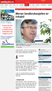 inhabil landbrukssjef
